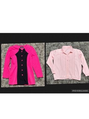 Vintage ladies sweaters pink.